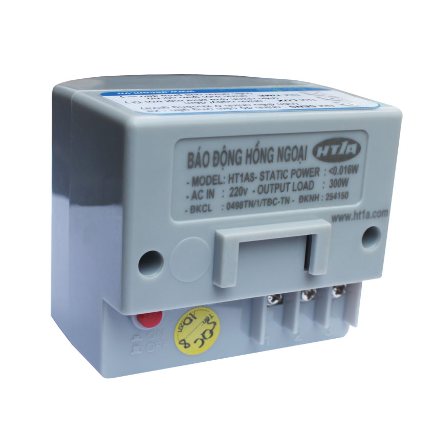 BÁO ĐỘNG CHỐNG TRỘM HỒNG NGOẠI HT1A-S 3 NÚT, 180-220V AC - 50Hz.