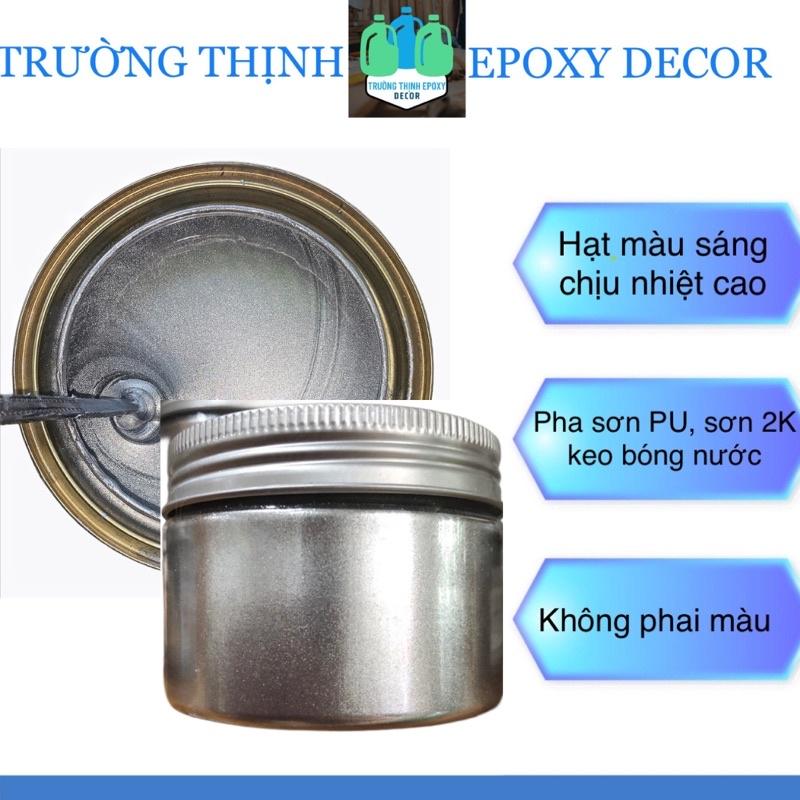 Màu Bột Nhũ Mạ Bạc Chrome Hũ 50g - Trường Thịnh Sài Gòn