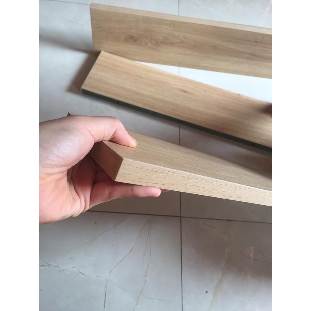 Sét 3 thanh kệ vân gỗ trang trí treo tường