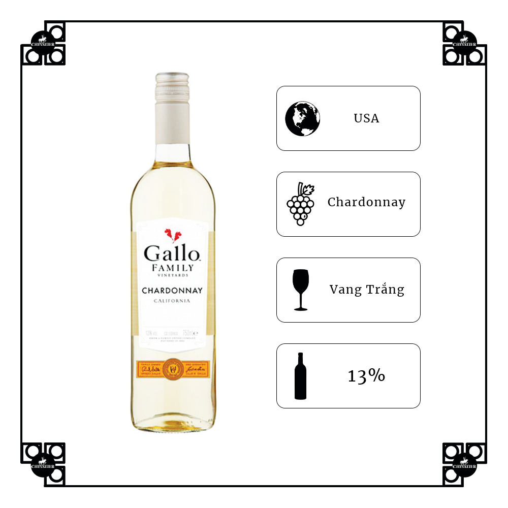 Rượu Vang Trắng Gallo Family Vineyards Chardonnay