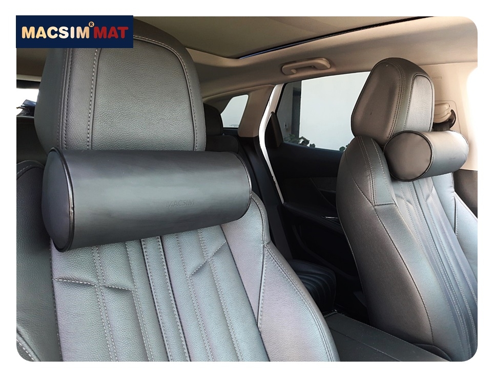 Gối tựa đầu ô tô chất liệu da Nappa nhãn hiệu Macsim mã HR53newnp