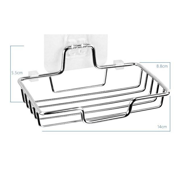 Kệ Xà Bông Inox, Khay Xà Bông Inox 304 Cao Cấp Dán Tường Nhà Tắm