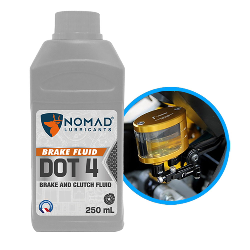 SẢN PHẨM DẦU PHANH NOMAD BRAKE FLUID DOT 4 – DÙNG CHO CẢ PHANH ĐĨA VÀ PHANH TANG TRỐNG