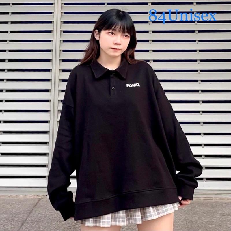 Áo sweater tay dài form rộng POLO FOMO ulzzang (ẢNH THẬT