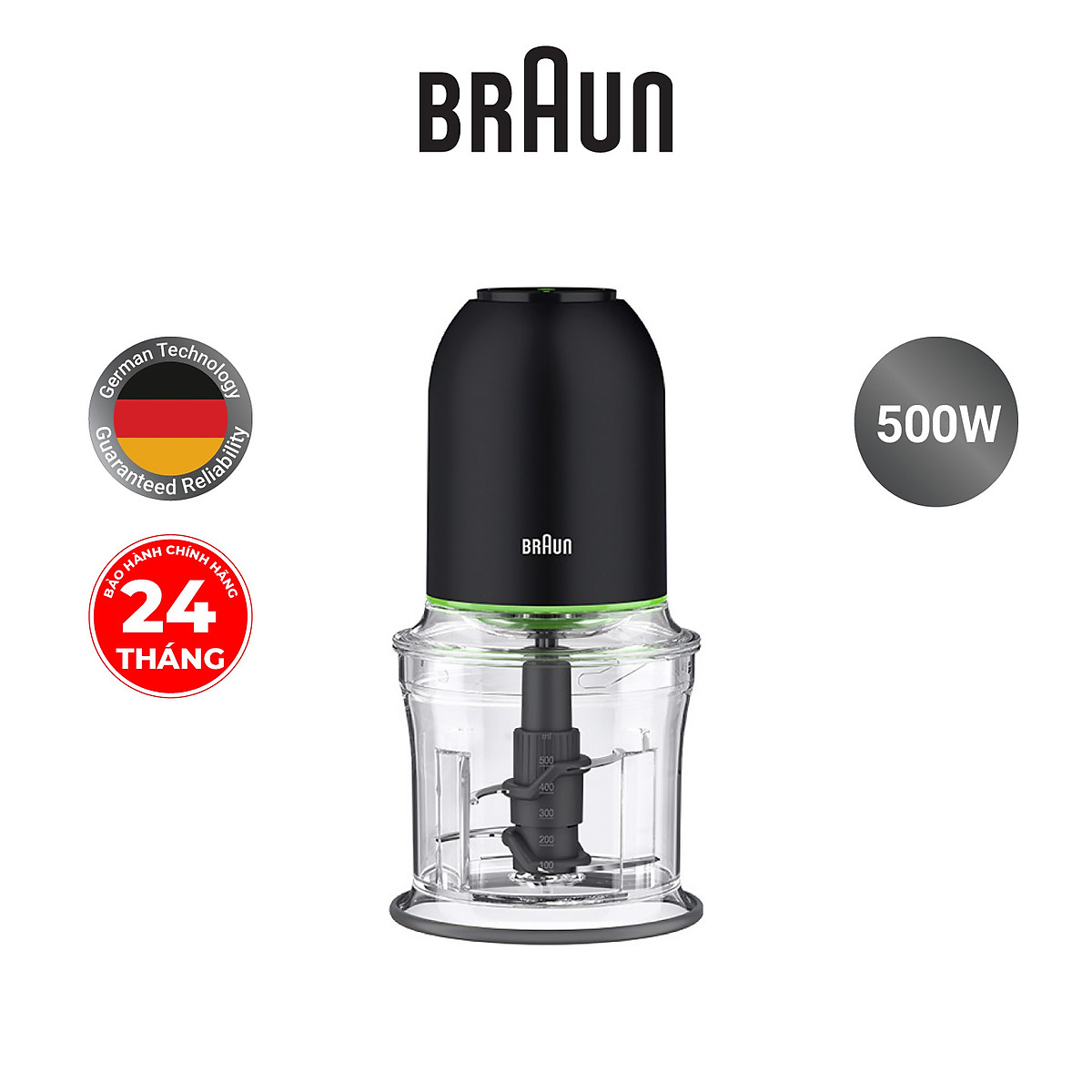 Máy xay thực phẩm đa năng Braun CH3011BK - Hàng chính hãng