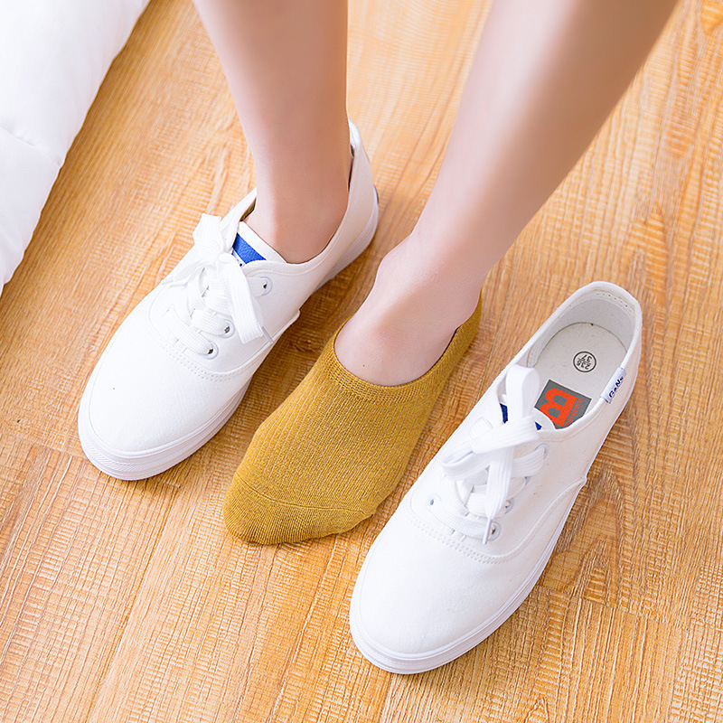 Tất Nữ Cổ Ngắn Đi Giày Chất Liệu Cotton Siêu Co Dãn Thoáng Mát