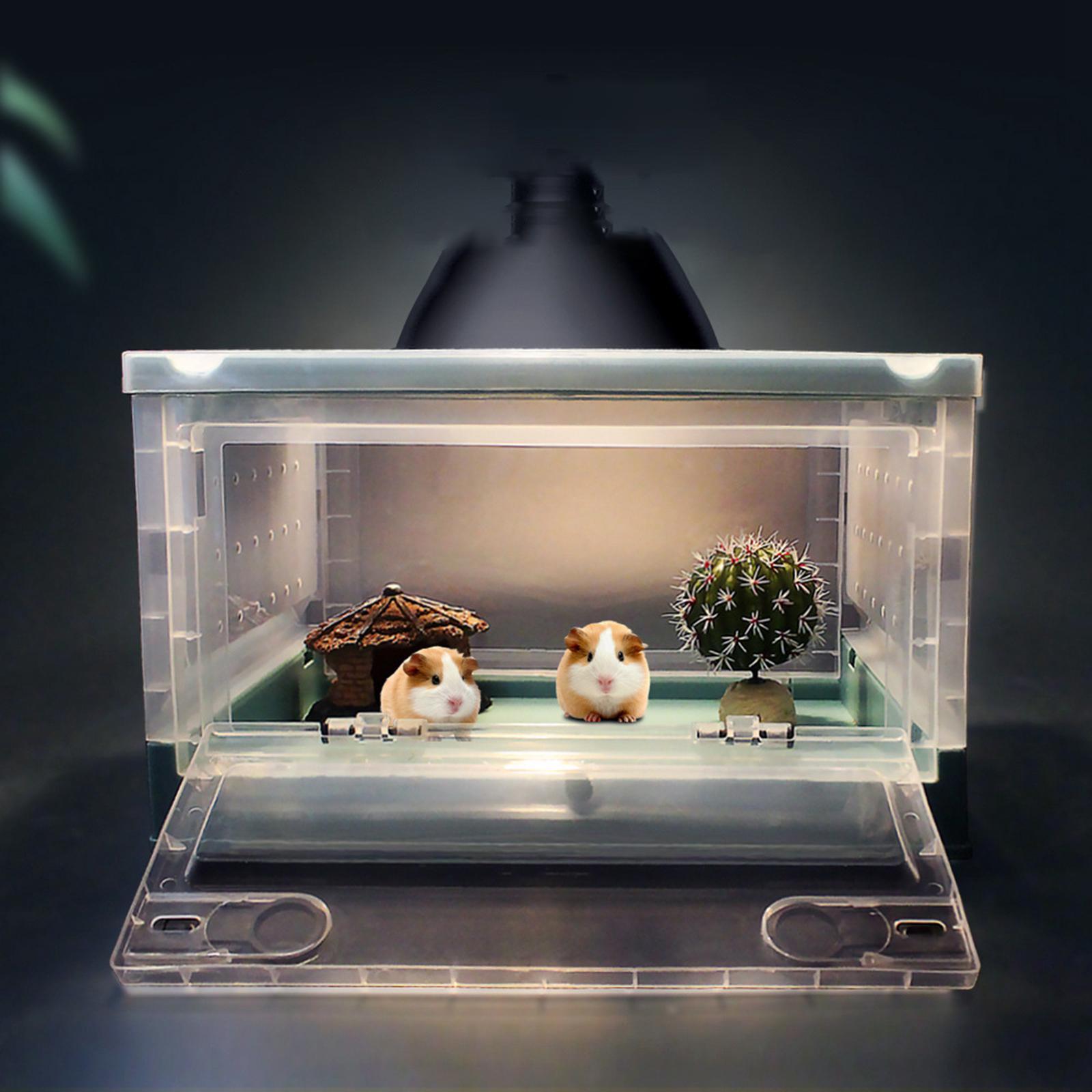 Reptile Breeding Box Cage Habitat Insect Hamster Feeding Box Pet Terrarium Tank for Lizard Scorpion Mouse Hedgehog