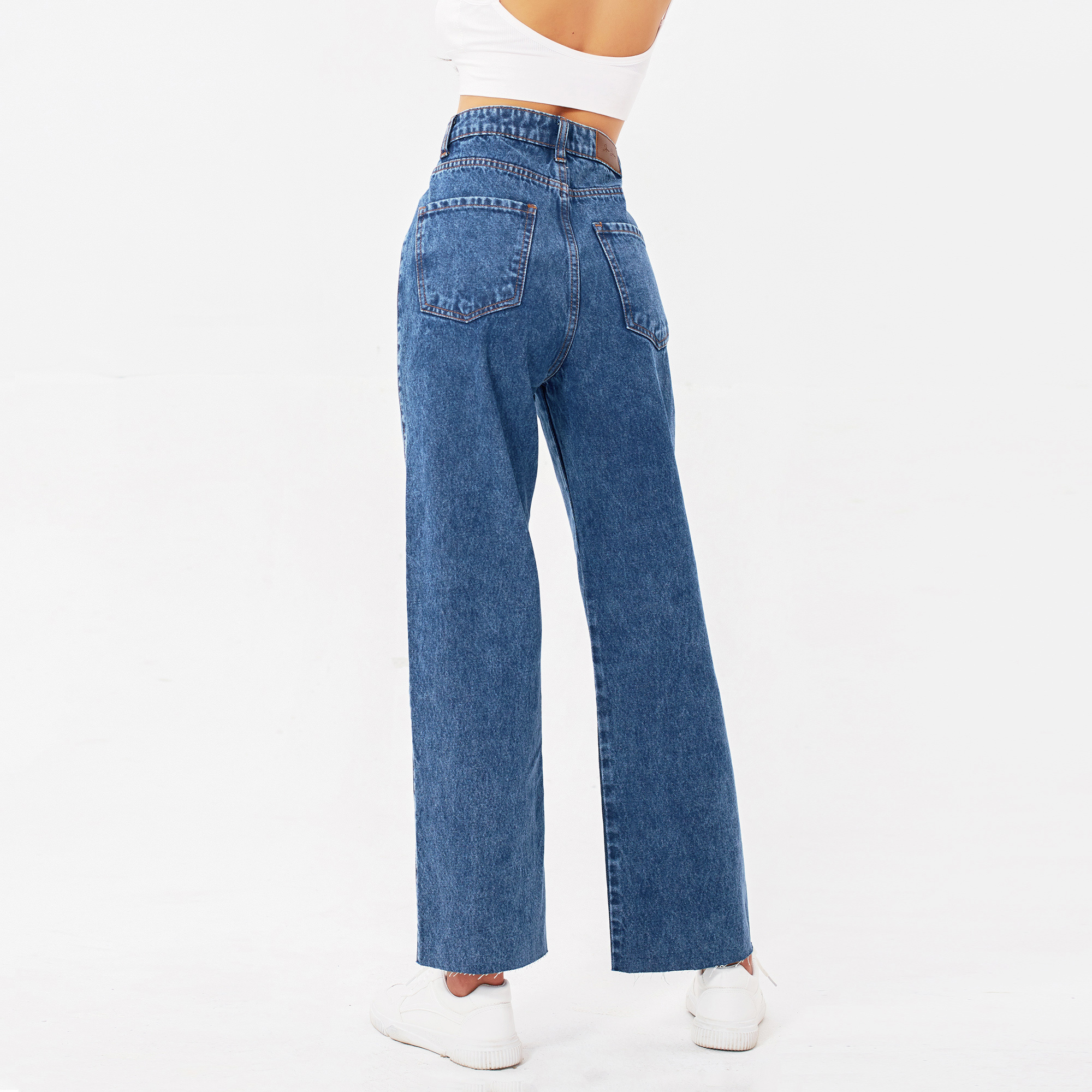 Quần Ống Rộng Sapphire Blue Aaa Jeans