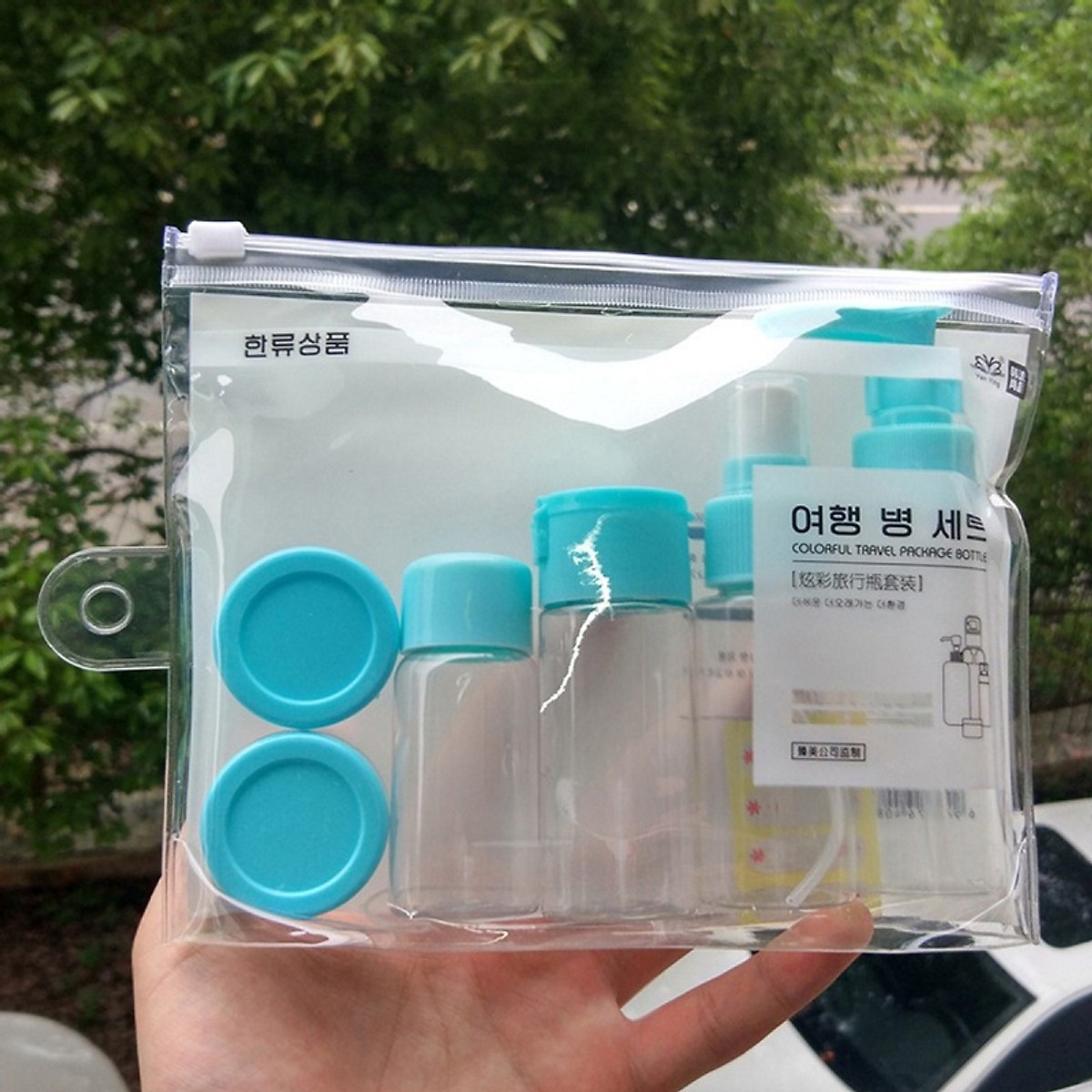 Bộ chiết mỹ phẩm mini Hàn Quốc 7 Món Tiện Lợi