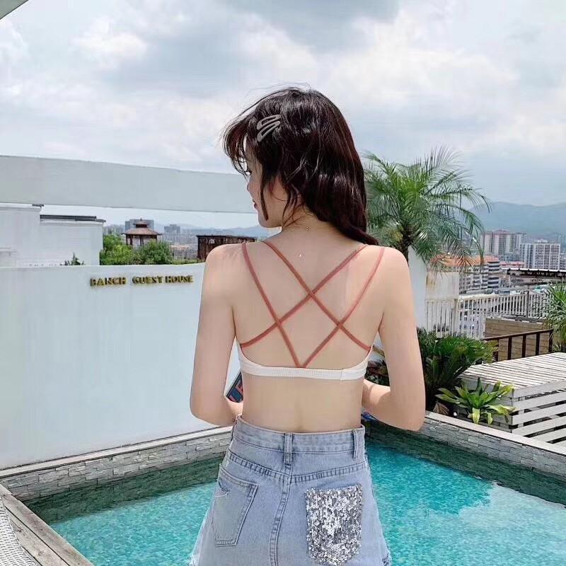 Áo Bra Cotton Dây Phối Màu Đệm Dày Gợi Cảm BR20