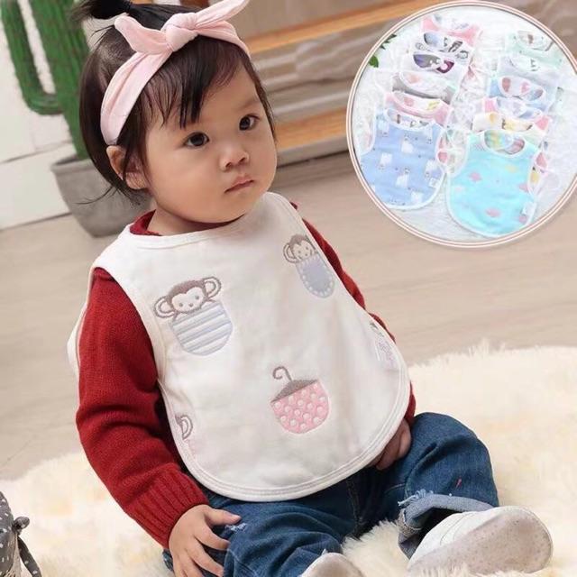 CHỌN MẪU YẾM XÔ chống lệch chống giằng yếm ăn dặm yếm dãi yếm Xô cotton