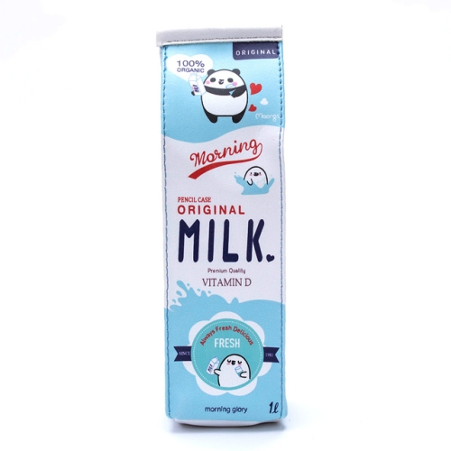 Hộp đựng bút hình hộp sữa MILK 3 màu, chọn màu tùy ý+ Tặng kèm hình dán nam châm cho bé