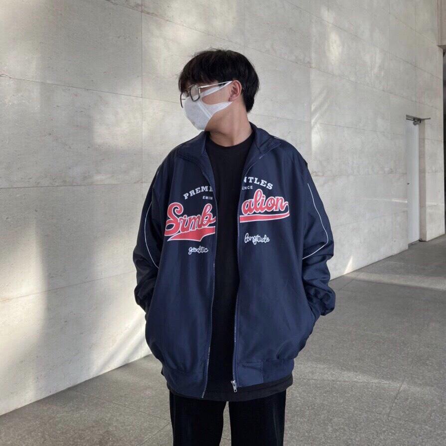 Áo Khoác Bomber Unisex Nam Nữ SIMBALION Ulzzang 2 Lớp