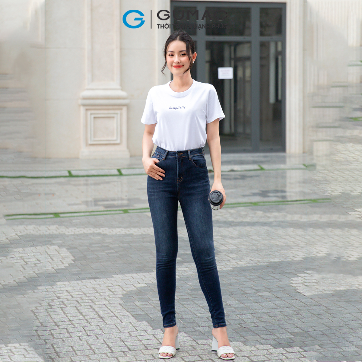 Quần Jeans nữ skinny tôn dáng trẻ trung năng động GUMAC QJD09041