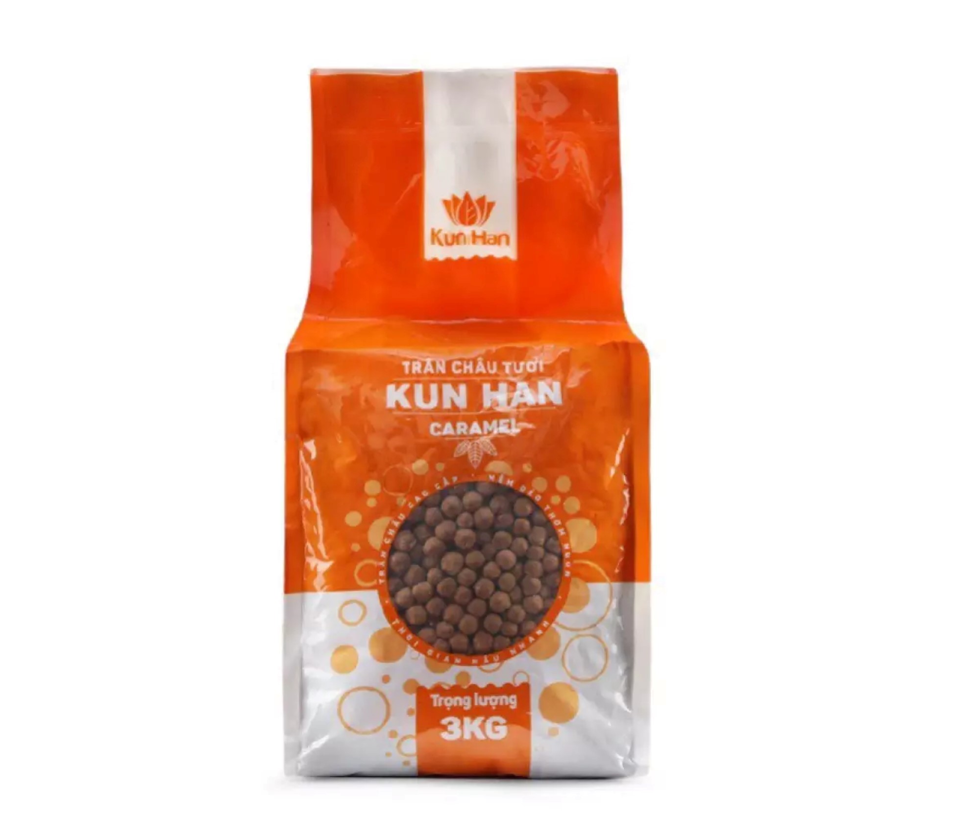 Trân Châu Tươi KunHan Minh Hạnh Gói 3 Kg Đủ Vị Caramel/Đen Và Hoàng Kim Dùng Làm Topping Cao Cấp Chính Hiệu