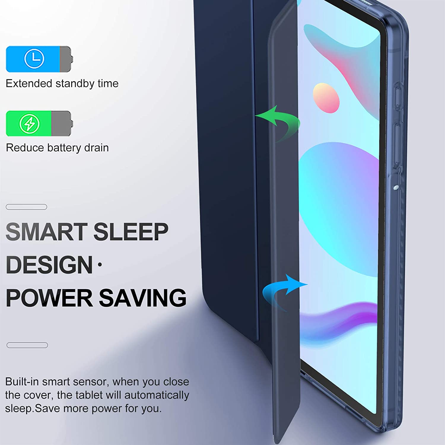 Case bao da chống sốc cho Samsung Galaxy Tab A 8.0 & S Pen 2019 P205 hiệu HOTCASE thiết kế siêu mỏng hỗ trợ Smartsleep, gập nhiều tư thế, mặt da siêu mịn - hàng nhập khẩu
