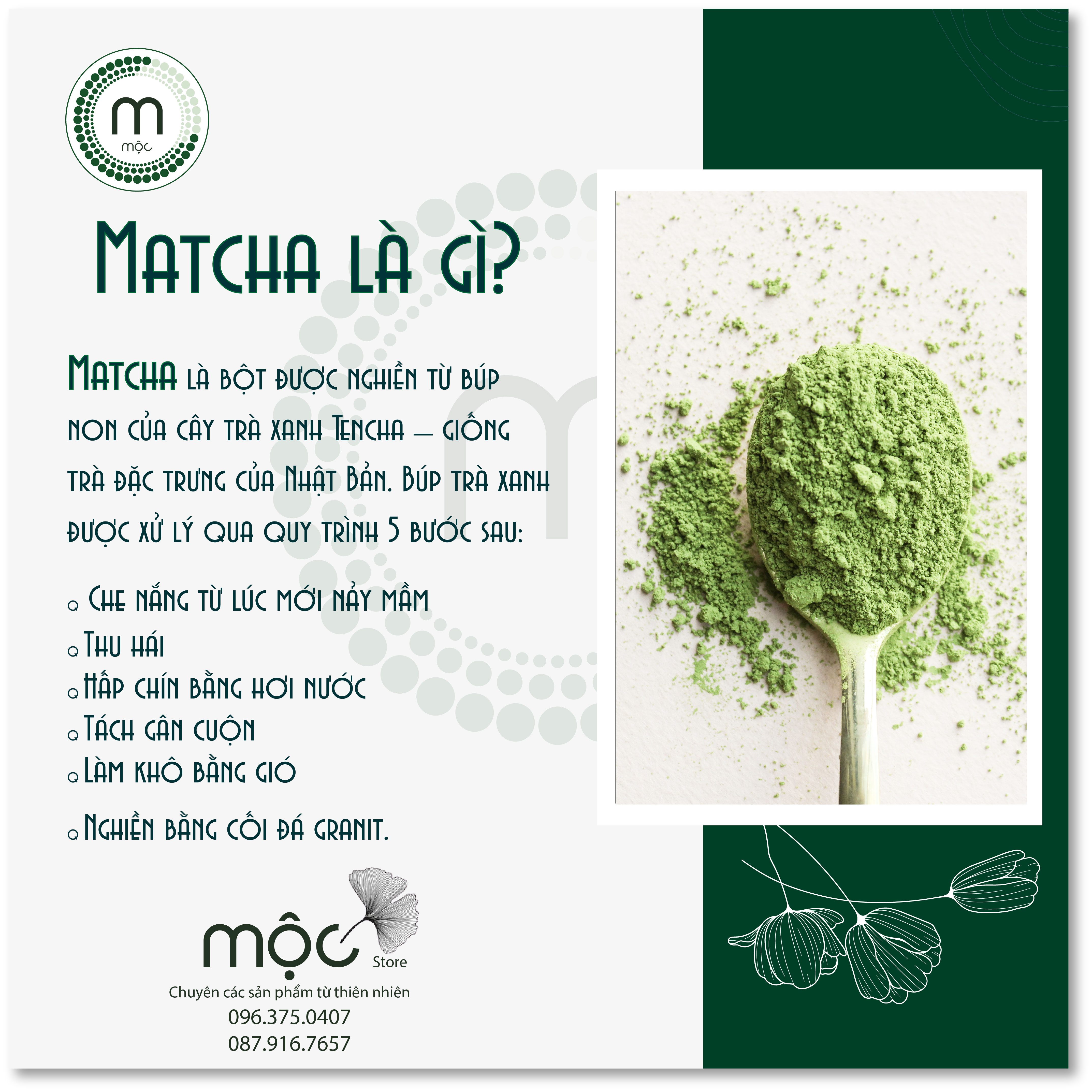 Bột trà xanh Matcha Nhật Bản 30g và 100ml nguyên chất - bột đắp mặt, tắm trắng, dưỡng trắng da loại bỏ mụn hiệu quả