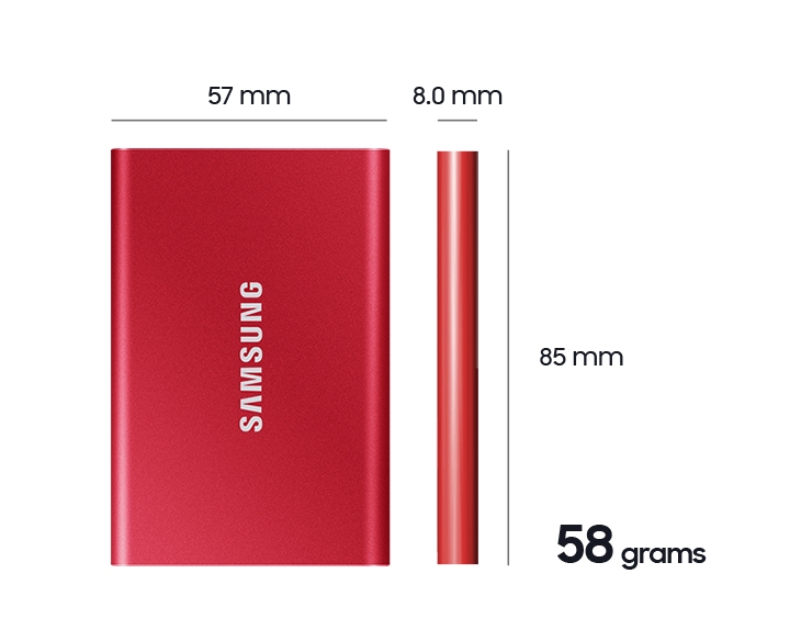 Ổ Cứng Di Động Samsung Portable SSD T7 1TB MU-PC1T0 - Hàng Chính Hãng