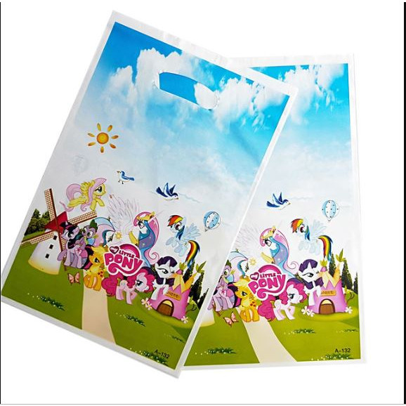 10 túi quà Party gift bag 17 x 25 cm chủ đề ngựa Pony