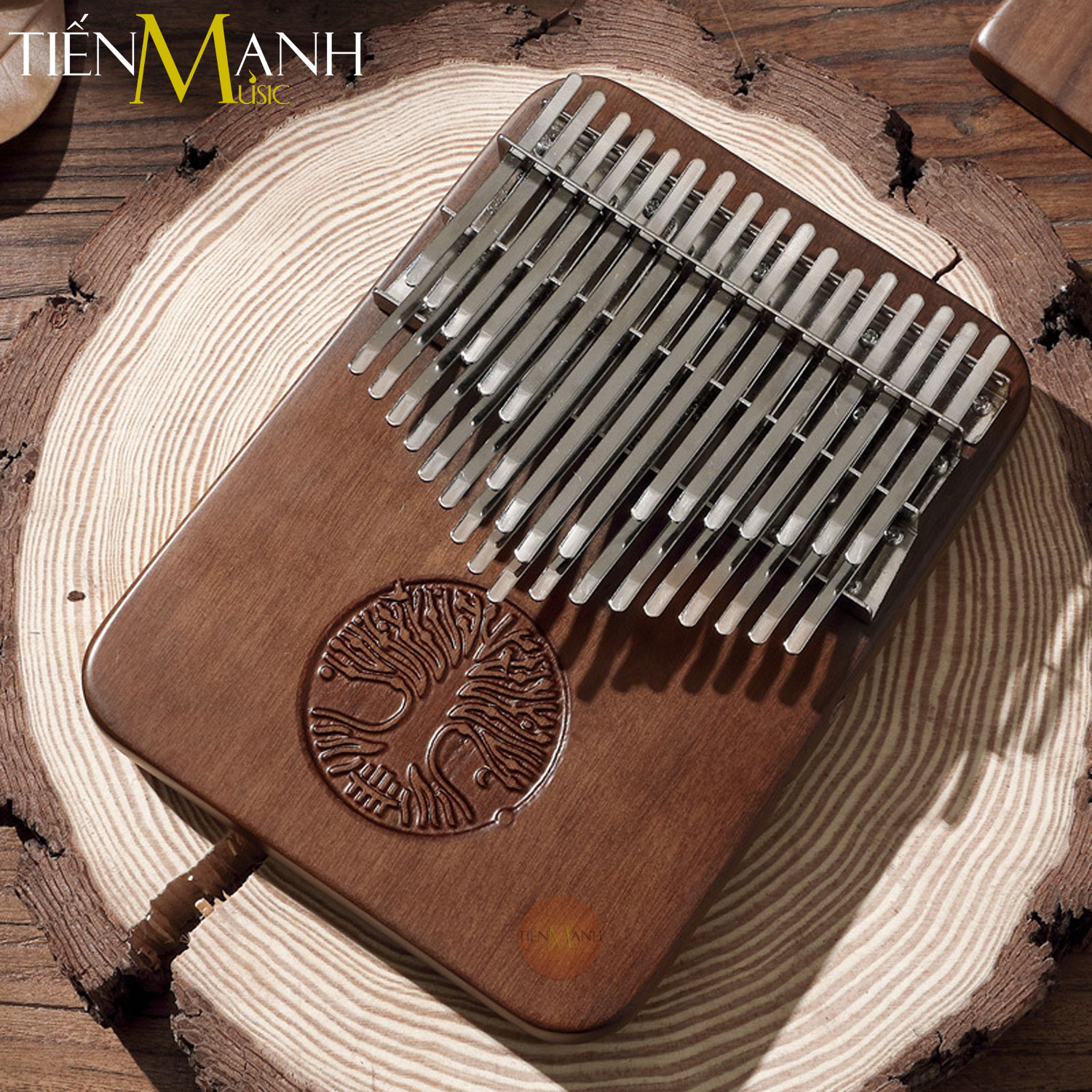 Đàn Kalimba 34 Phím Hluru KYT34B-BlackWalnut - Nhạc Cụ Tiến Mạnh Music KYT34B, KYT34 Hàng Chính Hãng