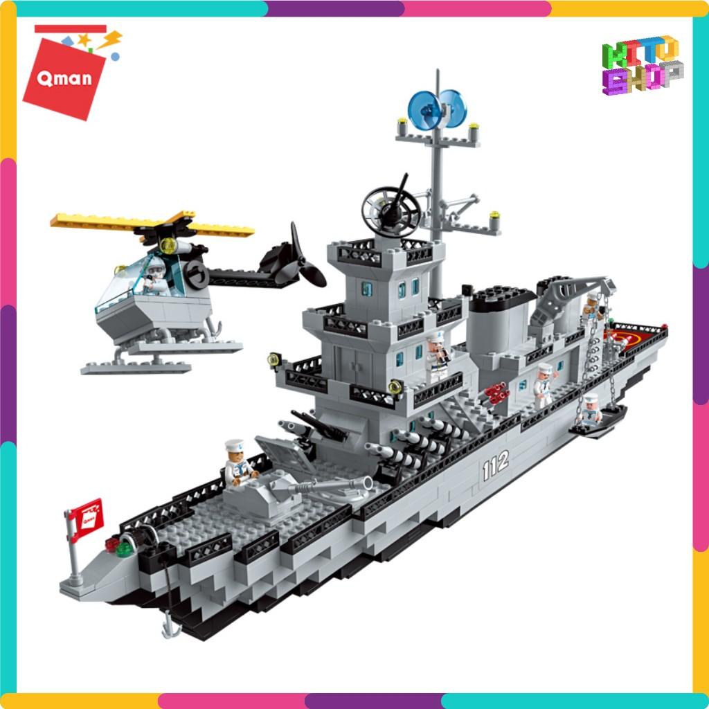 Bộ Đồ Chơi Xếp Hình Thông Minh Qman 112 Chiến Hạm Cho Trẻ