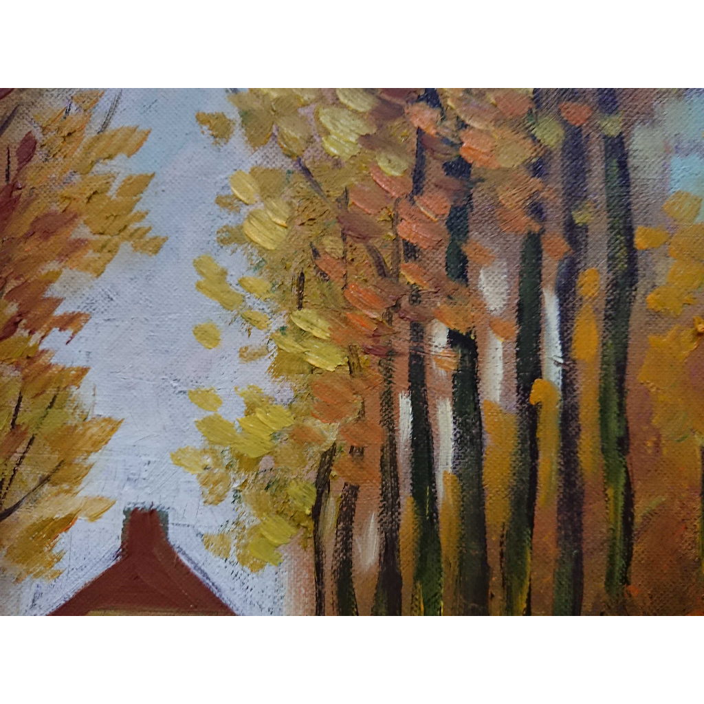 Tranh Sơn Dầu Vẽ Tay 40x50cm - Thu Về