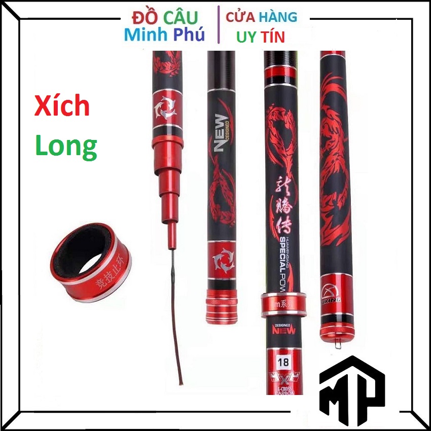 Cần Câu Tay 6H Xích Long , Tặng Kèm Đọt Phụ ( Nhấc Tĩnh 1.5kg )