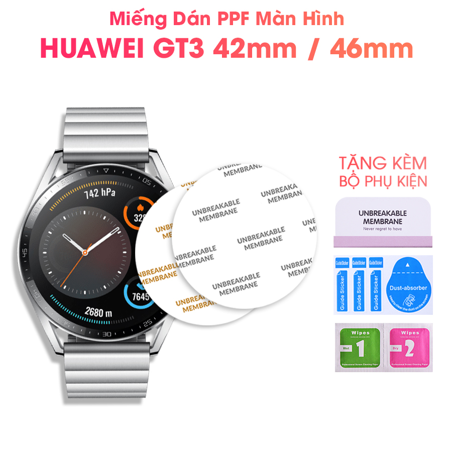 Miếng Dán Màn Hình Mặt Trước PPF Dành Cho Huawei Watch GT 3 42mm / 46mm - Handtown - Hàng Chính Hãng