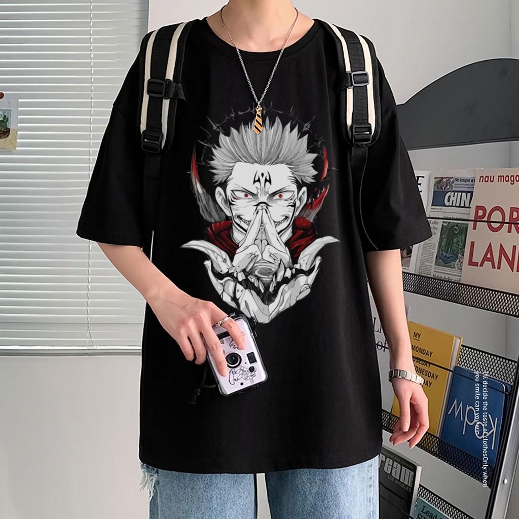 Áo phông Tay Lỡ Form Rộng anime Jujutsu Kaisen - Ryomen Sukuna, áo thun unisex nam nữ oversize