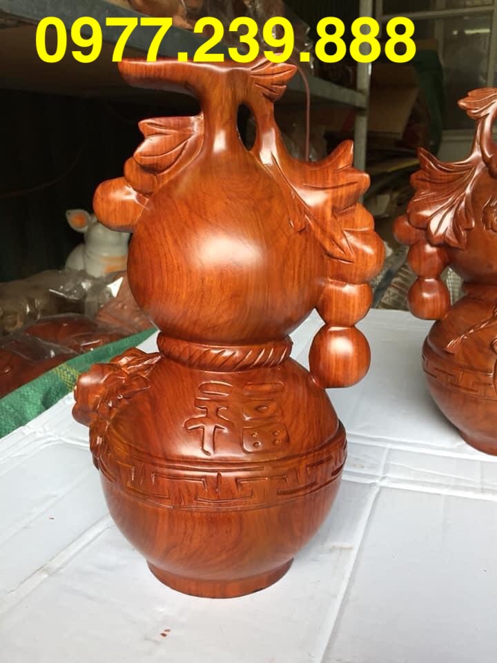Hồ lô bằng gỗ hương 50cm