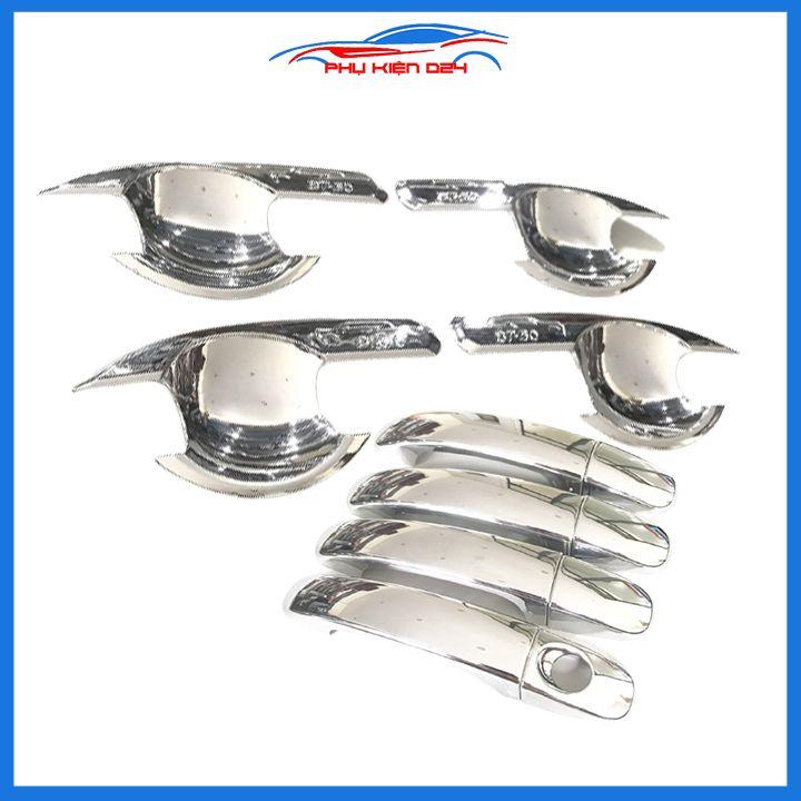 Ốp tay hõm mạ crom Mazda BT-50 BT50 sáng bóng chống trầy bảo vệ cửa xe ô tô