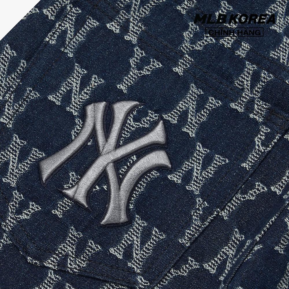 MLB - Quần jeans nữ Classic Monogram Stripe Jacquard 3FDPM0424
