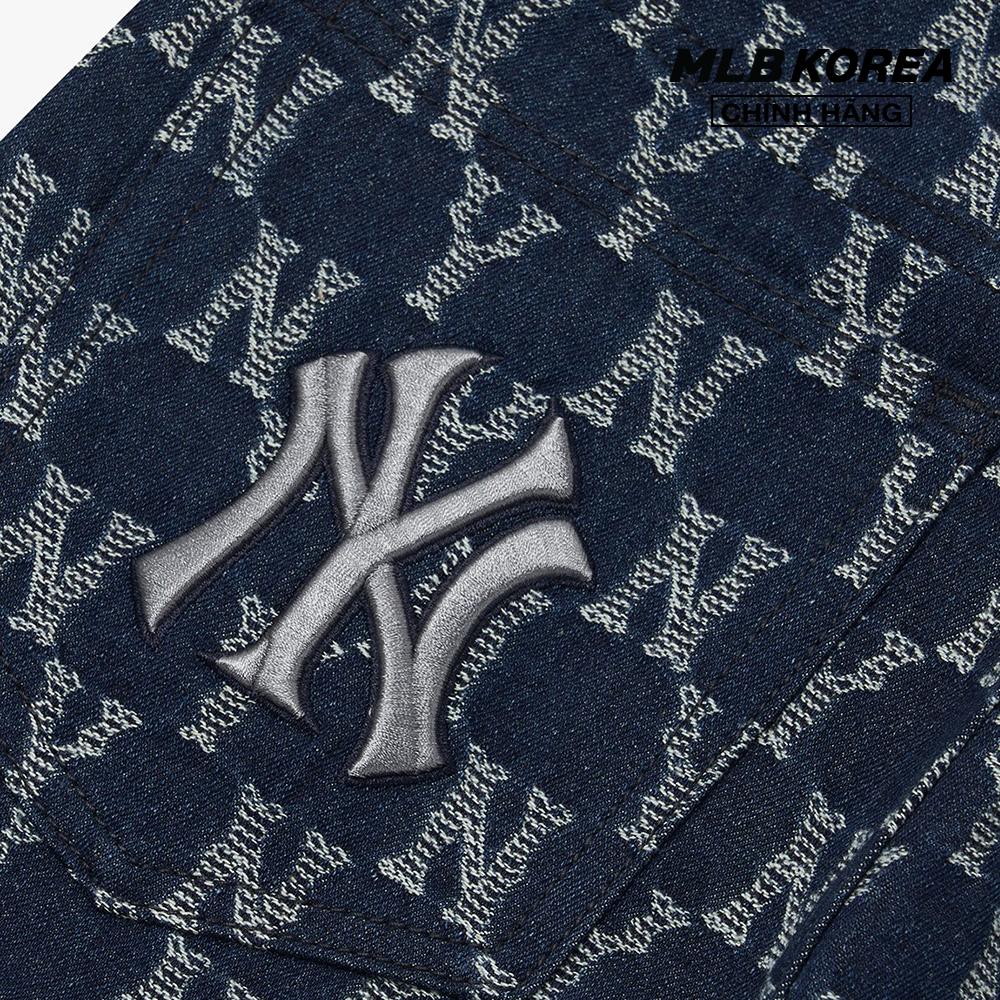 MLB - Quần jeans nữ Classic Monogram Stripe Jacquard 3FDPM0424-50NYD