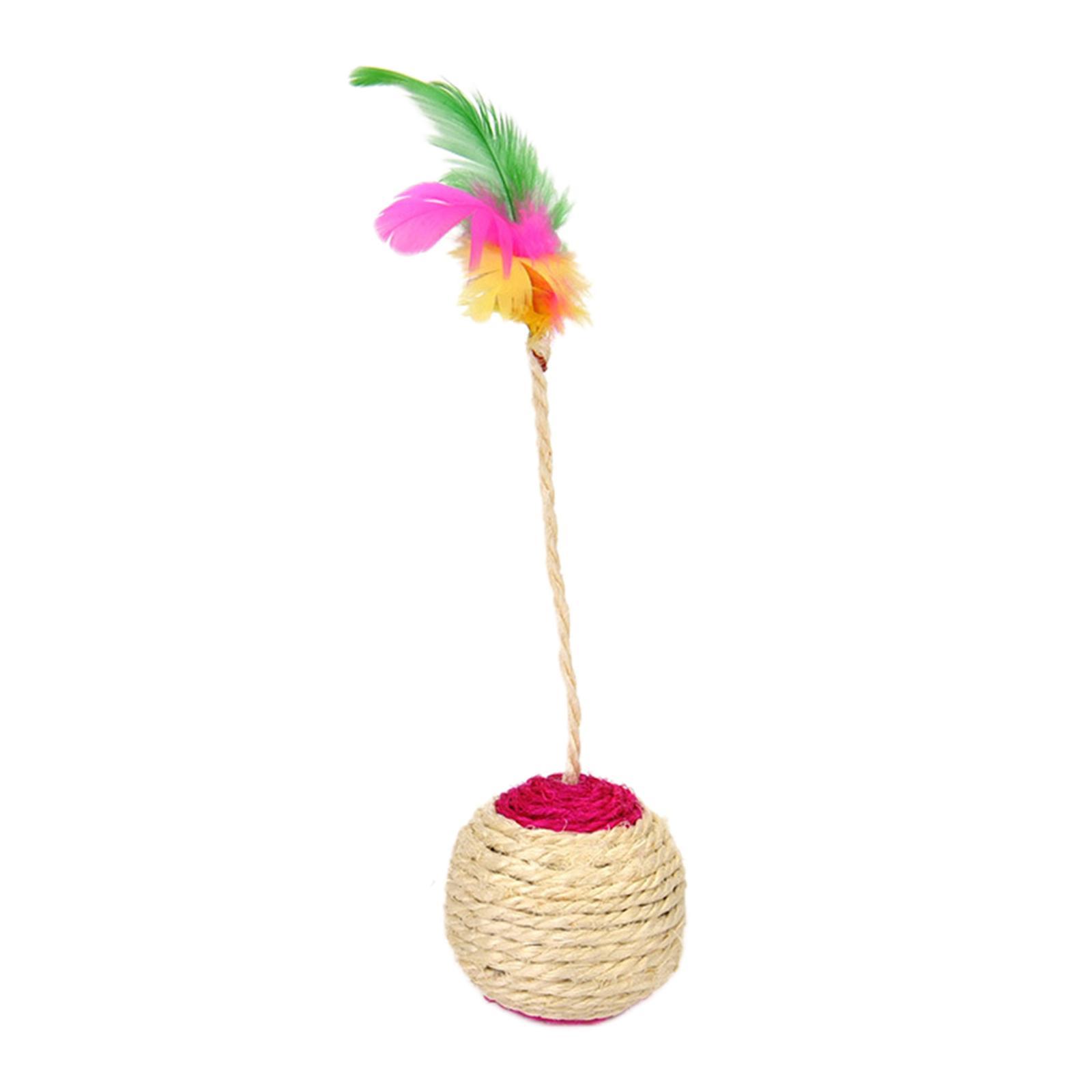 Cat Scratcher Ball Sisal Interactive for Cats Encourages Exercise
