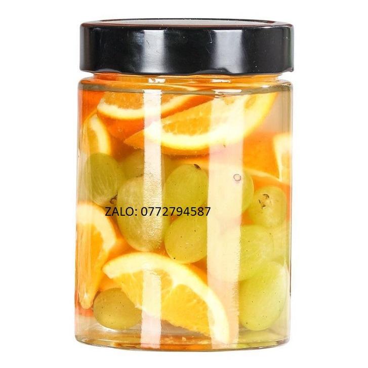 Hũ Thủy Tinh Trụ Tròn Nắp Thiết Bản Dày | 100ML 220ML 280ML 380ML 500ML