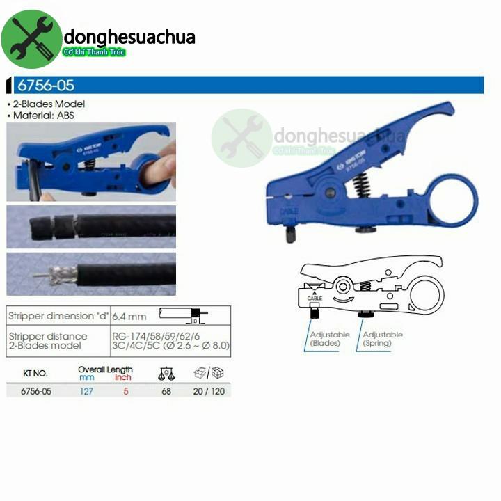 Kềm tuốt vỏ dây điện Kingtony 6756-05