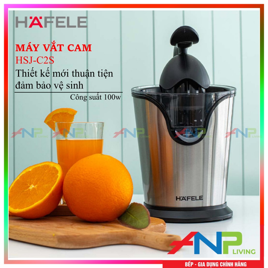 Máy Vắt Cam Hafele HSJ-C2S/535.43.801 (100W - Thiết Kế Tay Cầm Tiện Lợi) - Hàng Chính Hãng HAFELE Thương Hiệu Đức