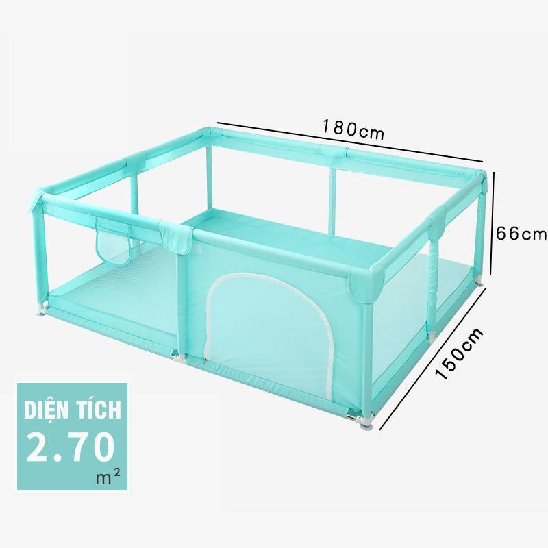 Cũi Chơi Bóng Mini Dành Cho Bé Sân Chơi Nhà Banh Mini Kích Cỡ 1.5m X 2m Tặng Kèm 100 Bóng Sắc Màu