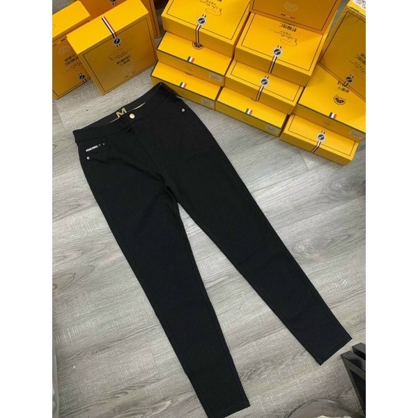 ￼Quần legging giả Jeans cạp cao nâng mông chất thun co giãn