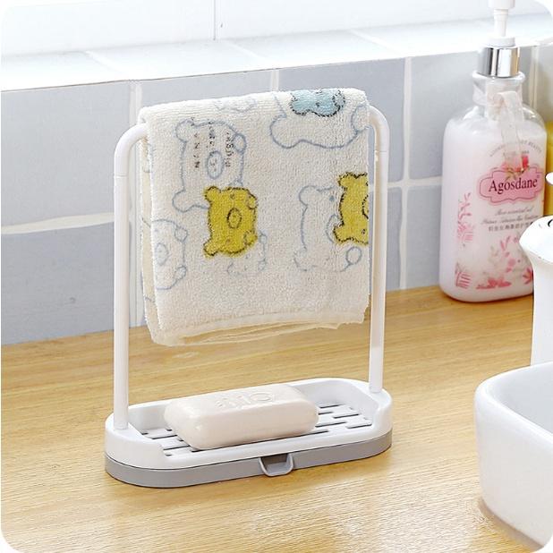 GIÁ ĐỰNG MIẾNG RỬA CHÉN VÀ TREO KHĂN CÓ CHỖ THOÁT NƯỚC NHỰA PP SIÊU BỀN SIÊU TIỆN DỤNG CHO NHÀ BẾP