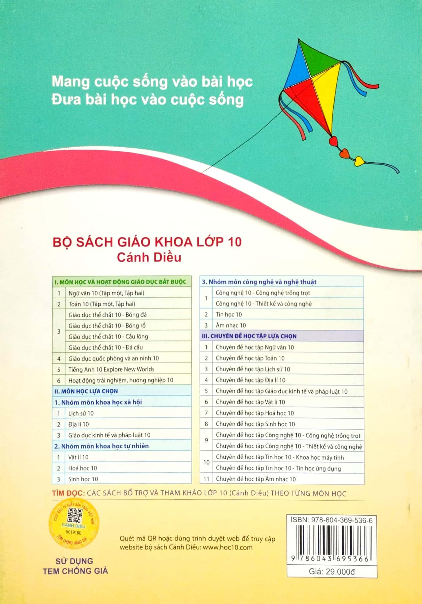 Bài Tập Đọc Hiểu Ngữ Văn 10 - Tập 2 (Cánh Diều)