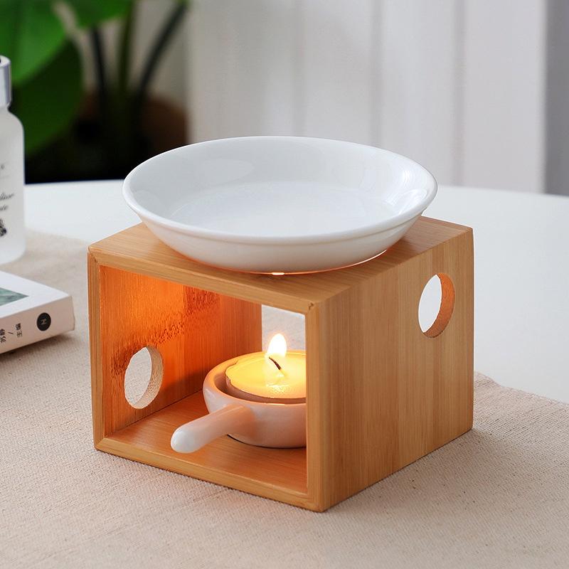 Đèn Xông Tinh Dầu - Đĩa để Palo Santo - Bếp đốt thảo mộc - Đĩa đốt nhựa cây All in one