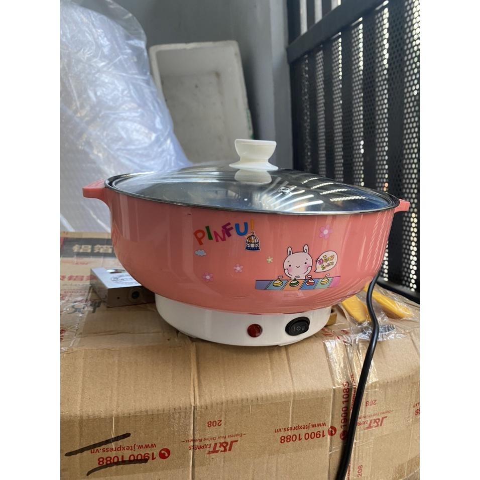 Nồi Lẩu Điện Mini Đa Năng 28cm - 26cm inox 304 Tiện Dụng Cho 2-3 Người Dùng