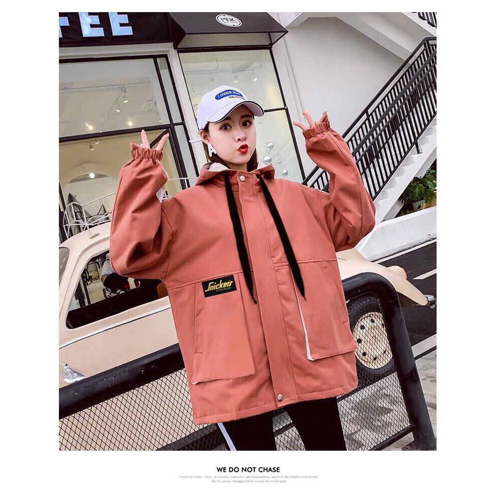 Áo khoác kaki hộp nữ lót dù chất vải xịn, dày dặn, bao đẹp, hình thật