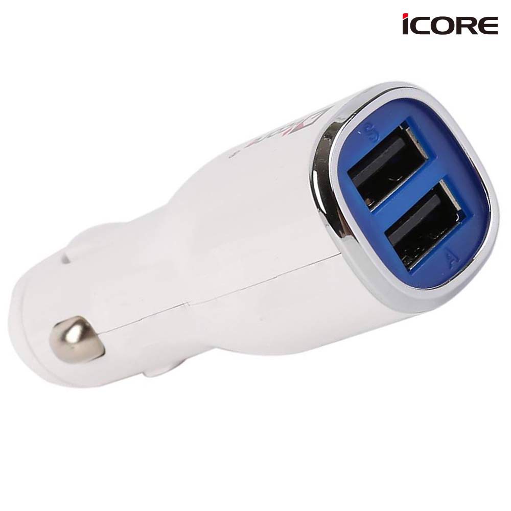 Sạc Xe Hơi iCORE IC-UCC200 2 Cổng USB - Hàng Chính Hãng