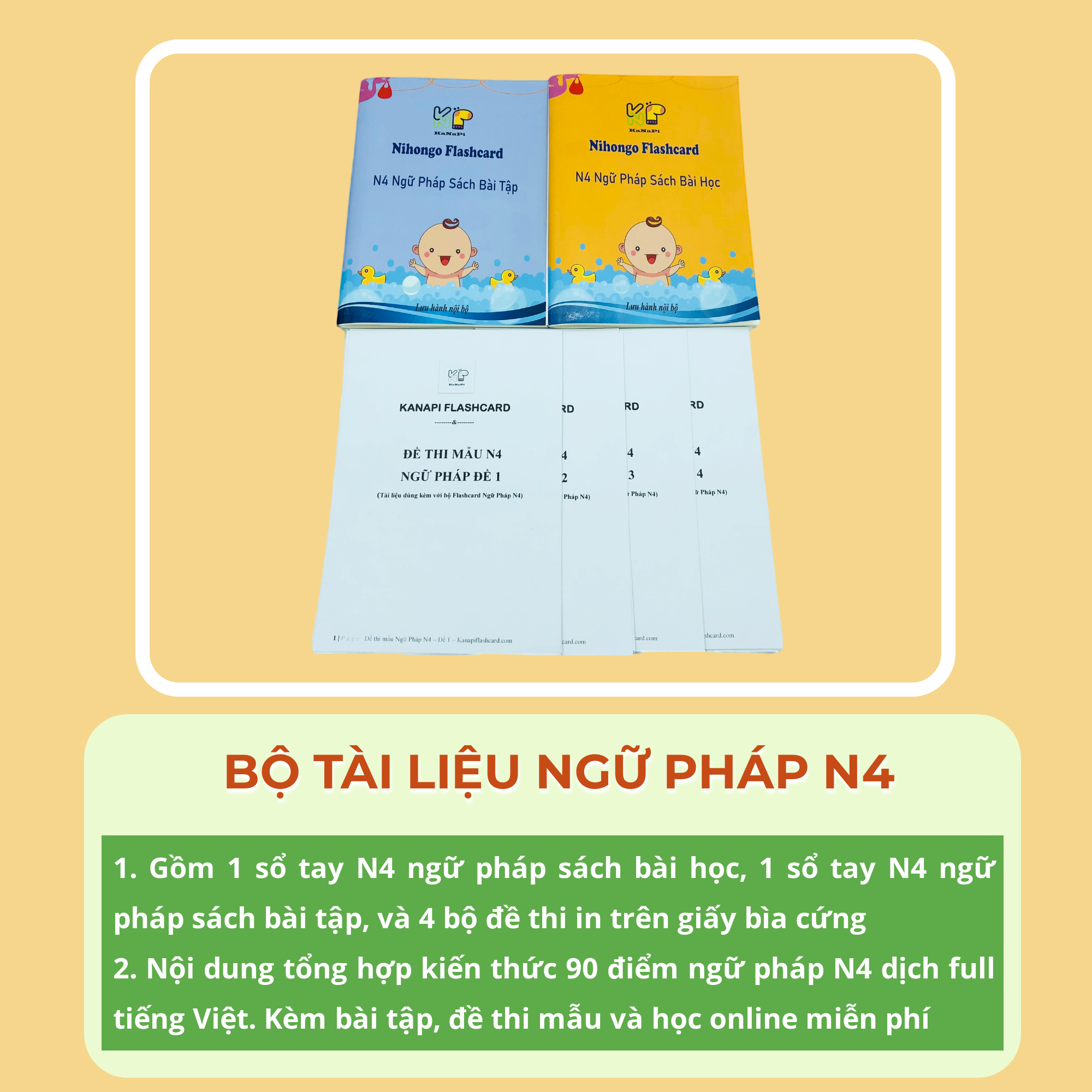 Bộ Tài Liệu N4 Ngữ Pháp - Kanapi Flashcard