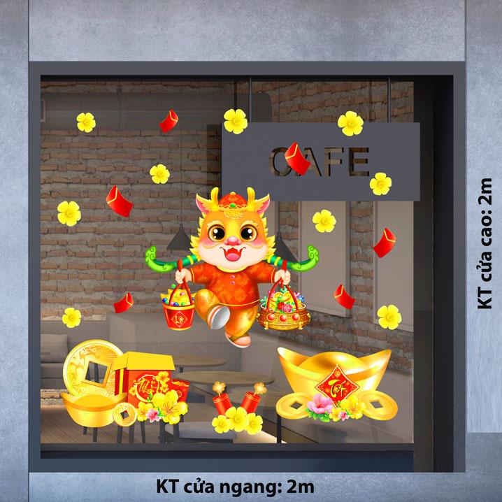 DECAL TRANG TRÍ TẾT 2024 SỐ22