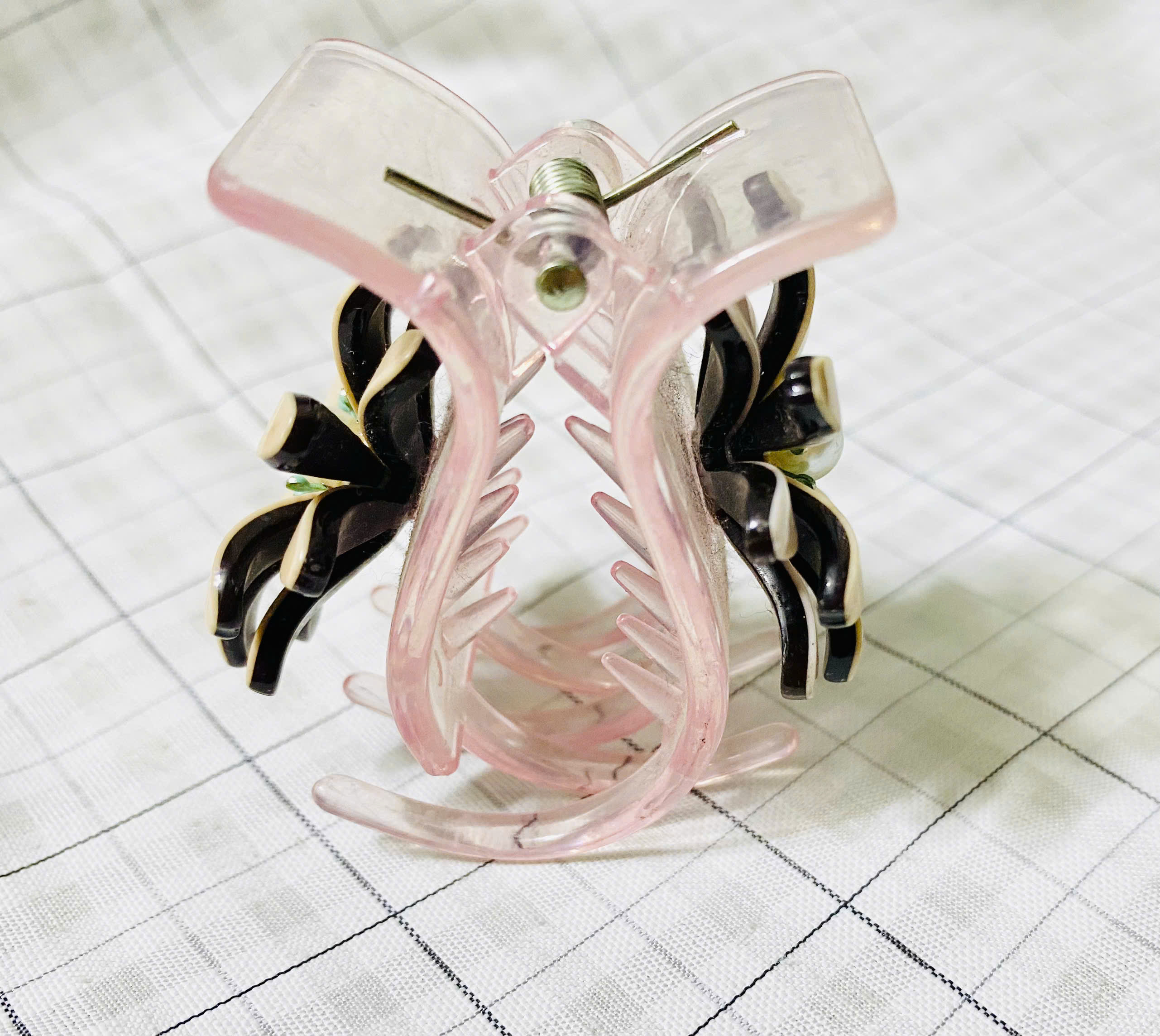 Kẹp tóc càng cua hoa cúc nhiều cánh - kẹp tóc càng cua 5 răng chất lượng cao - kẹp tóc hoa cúc cao cấp