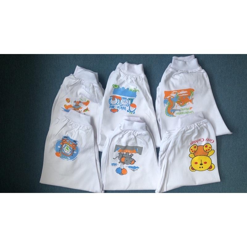 Quần dài cotton trắng cho bé trai, bé gái