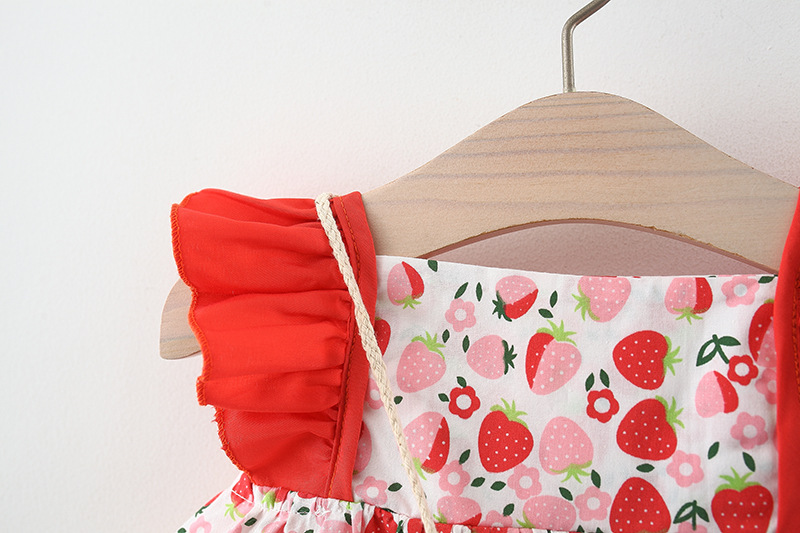 Set đầm xòe bé gái kèm túi đeo chéo xinh xắn, đầm đi biển mùa hè cho bé từ 9-18kg - váy cho bé dễ thương